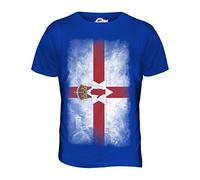 Candymix - Northern Ireland Faded Flag - Mens T Shirt Top T-Shirt, Size Large, Colour Royal Blue