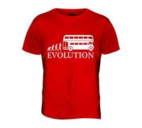 Candymix - Old London Bus Driver Evolution of Man - Mens T Shirt Top T-Shirt, Size X-Large, Colour Red