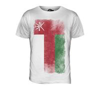 Candymix - Oman Faded Flag - Mens T Shirt Top T-Shirt, Size Medium, Colour White
