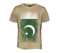 Candymix - Pakistan Faded Flag - Mens T Shirt Top T-Shirt, Size Medium, Colour Toffee