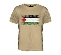 Candymix - Palestine Distressed Flag - Mens T Shirt Top T-Shirt, Size 2X-Large, Colour Toffee
