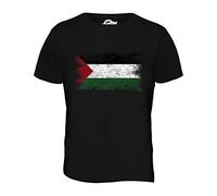 Candymix - Palestine Distressed Flag - Mens T Shirt Top T-Shirt, Size 3X-Large, Colour Black