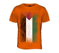Candymix - Palestine Faded Flag - Mens T Shirt Top T-Shirt, Size Medium, Colour Orange