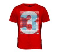 Candymix - Pi to 999 Places - Mens T Shirt Top T-Shirt, Size 4X-Large, Colour Red