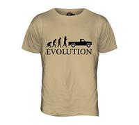Candymix - Pick Up Evolution of Man - Mens T Shirt Top T-Shirt, Size Large, Colour Toffee