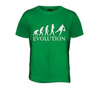 Candymix - Rugby Evolution of Man - Mens T Shirt Top T-Shirt, Size Large, Colour Irish Green