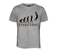 Candymix - Slam Dunk Basketball Evolution of Man - Mens T Shirt Top T-Shirt, Size Large, Colour Grey Marl