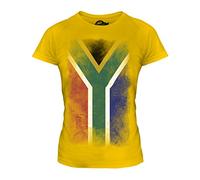 Candymix - South Africa Faded Flag - Ladies Fitted T Shirt Top T-Shirt