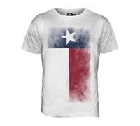 Candymix - Texas State Faded Flag - Mens T Shirt Top T-Shirt, Size 2X-Large, Colour White