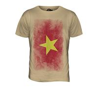 Candymix - Vietnam Faded Flag - Mens T Shirt Top T-Shirt, Size Large, Colour Toffee