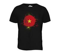 Candymix - Vietnam Football Splatter - Mens T Shirt Top T-Shirt, Size X-Small, Colour Black