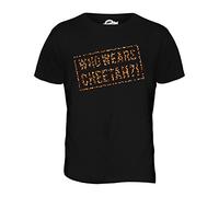 Candymix - Who Wears Cheetah - Mens T Shirt Top T-Shirt, Size Small, Colour Black