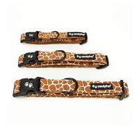 candyPet - Adjustable Click Nylon Collar, Neoprene padded interior, GIRAFFE, L