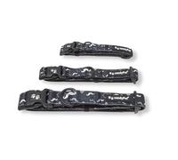 candyPet - Adjustable Click Nylon Collar, Neoprene padded interior, MUSTACHE, L