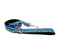 candyPet - Dog Leash - 120 cm Cotton with Soft Shell Padded Handle, Blue Kenya