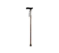 Cane Aluminium Alloy Single Walking Aid with Non-Slip Lightweight for Young People(Brown)