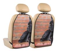 Cane Corso Big Black Dogs Pets,2 Pack Car Seat Kick Mats Back Seat Protector Durable Back Seat Organiser