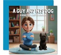 Cane Corso Birthday Card for Men, A Guy and His Dog