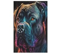 Cane Corso Colorful Wooden Jigsaw Puzzles 1000 Piece Puzzle For Adults. Challenging To Complete But Fun And Humorous Jigsaws （78×53cm）