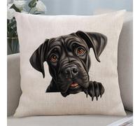 Cane Corso Decorative Pillowcase Pet Dog Pillow Covers for Home Sofa Couch Decoration Country Souvenir Gift Cushion Covers Birthday Gifts 20x20 Inches