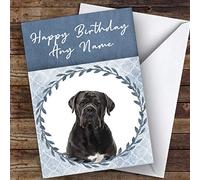 Cane Corso Dog Blue Animal Personalised Birthday Card | Birthday Card | Animals, Wildlife & Pets Card