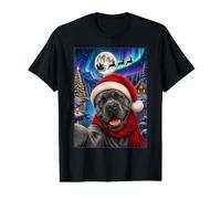 Cane Corso Dog Christmas Selfie Moon Night Santa Sleigh Xmas Value Graphic T-Shirt