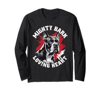 Cane Corso Dog Mighty Bark Loving Heart Long Sleeve T-Shirt