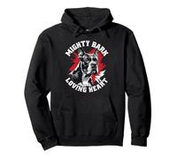 Cane Corso Dog Mighty Bark Loving Heart Pullover Hoodie