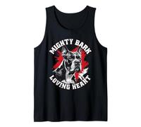 Cane Corso Dog Mighty Bark Loving Heart Tank Top