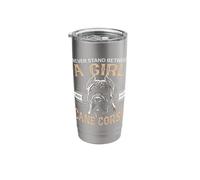 Cane Corso Dog Never Stand Between A Girl and Her Cane Corso Stainless Steel Insulated Tumbler