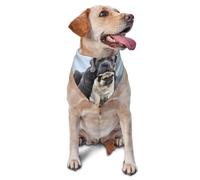 Cane Corso Dogs Pug Friendship ConceptsDog Bandanas Cat Puppy Scarfs Washable Pet Handkerchief