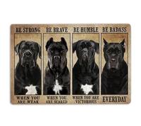Cane Corso Door Mat Be Strong Brave Humble Badass Cane Corso Dog Gift For Dog Lovers Welcome Non-Slip Mats Funny Doormat Bathroom Kitchen Front Porch Rugs Entrance 16 * 24in/40 * 60cm