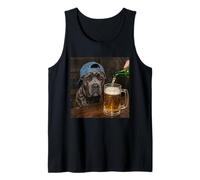 Cane Corso Drinking Beer Funny Cane Corso Dog Meme Tank Top