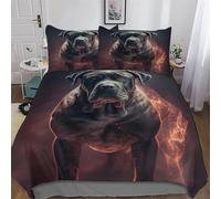 Cane Corso Duvet Cover, Soft & Cosy Polycotton Quilt Cover Bedding Sets 3 Pieces With Pillowcase Easy Care Anti Allergic Comforter Cover for Kids, Youth And Adult King (220x240cm)