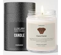 Cane Corso Gifts - Luxury Soy Wax Candle - Vanilla, Jasmine, Sugared Almond - Makester