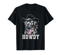 Cane Corso Howdy Cowboy American Flag T-Shirt