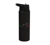 Cane Corso Italiano Dog Heartbeat Stainless Steel Insulated Water Bottle