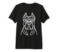 Cane Corso Minimalist Continuous Line Art Cane Corso Dog Premium T-Shirt