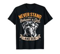 Cane Corso Never Stand Between A Girl and Her Cane Corso Dog Value Graphic T-Shirt