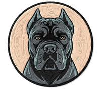 Cane Corso Patch for Clothes Italian Mastiff Guard Dog - Embroidered Iron on Patch for Backpack Jacket - Fabric Sports Patches for Clothes Souvenirs & Gifts ID45095