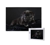 Cane Corso Pets Puppy Black Cane Corso,1000 Pieces Wooden Jigsaw Family Game Jigsaw Puzzles for Adults Teens Home Decor