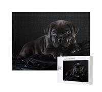Cane Corso Pets Puppy Black Cane Corso,500 Pieces Wooden Jigsaw Family Game Jigsaw Puzzles for Adults Teens Home Decor