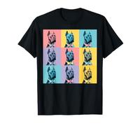 Cane Corso Pop Art Colorful Bow Tie Dog Grid Design T-Shirt