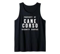 Cane Corso Property of Security Service Dad Canine Dog Lover Tank Top