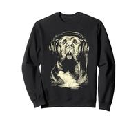 Cane Corso with Headphones Dog DJ Festival Music Lover Sweatshirt