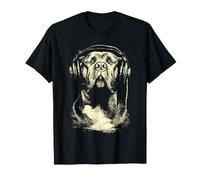 Cane Corso with Headphones Dog DJ Festival Music Lover T-Shirt