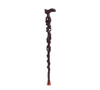 Cane, Elderly Crutches, Solid Wood Walking Stick, Walker, Black and Ebony Fine Carving 89cm Long Available as Needed Truncated by Yourself beautiful scenery