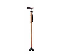 Cane for The Elderly Retractable Lightweight Folding Outdoor Slim Hiking Stick Aluminium Mini(Gold)