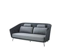Cane-line Mega 2-seater sofa Graphic, grey cushions