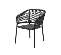 Cane-line Ocean armchair soft rope Dark grey